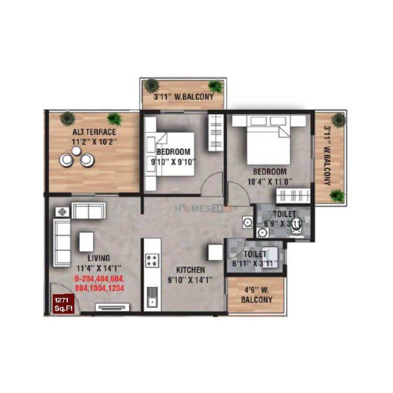 Jaybhave Raj Crest Floor plan